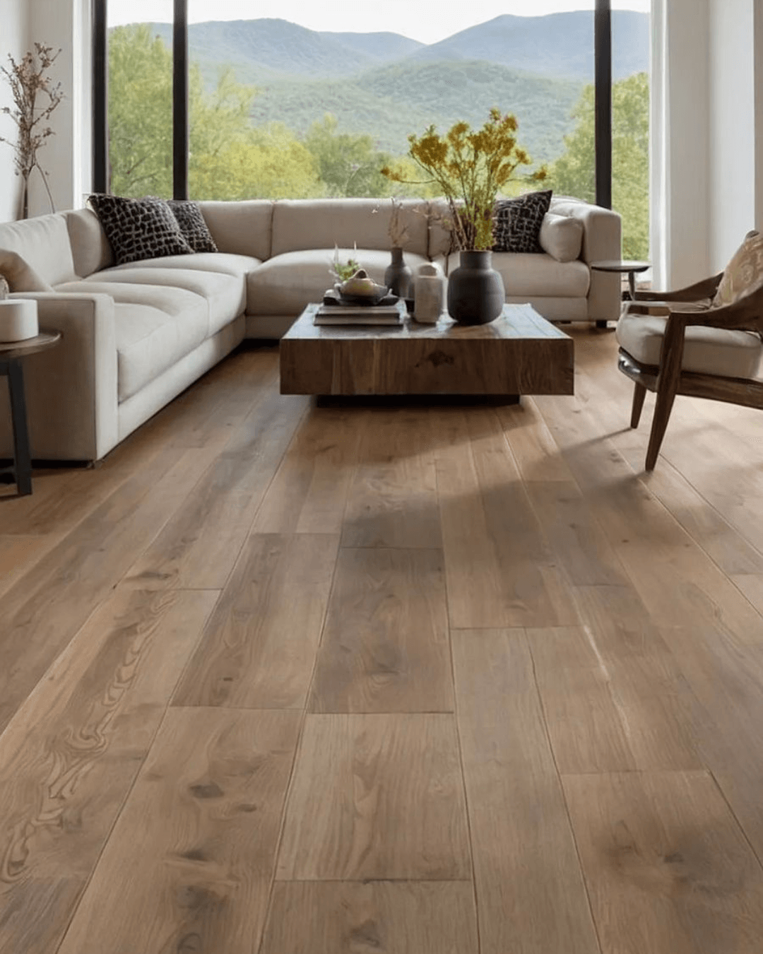 Luxury vinyl flooring in wooden finish design