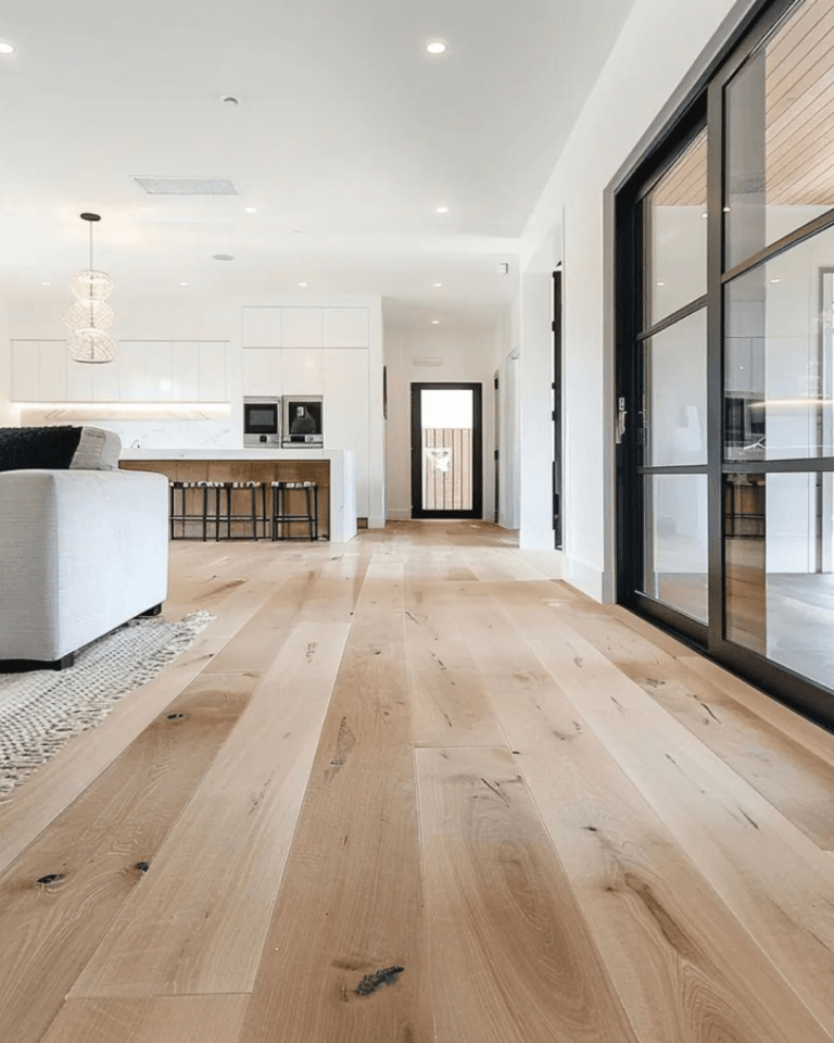 Luxury vinyl flooring in wooden finish design