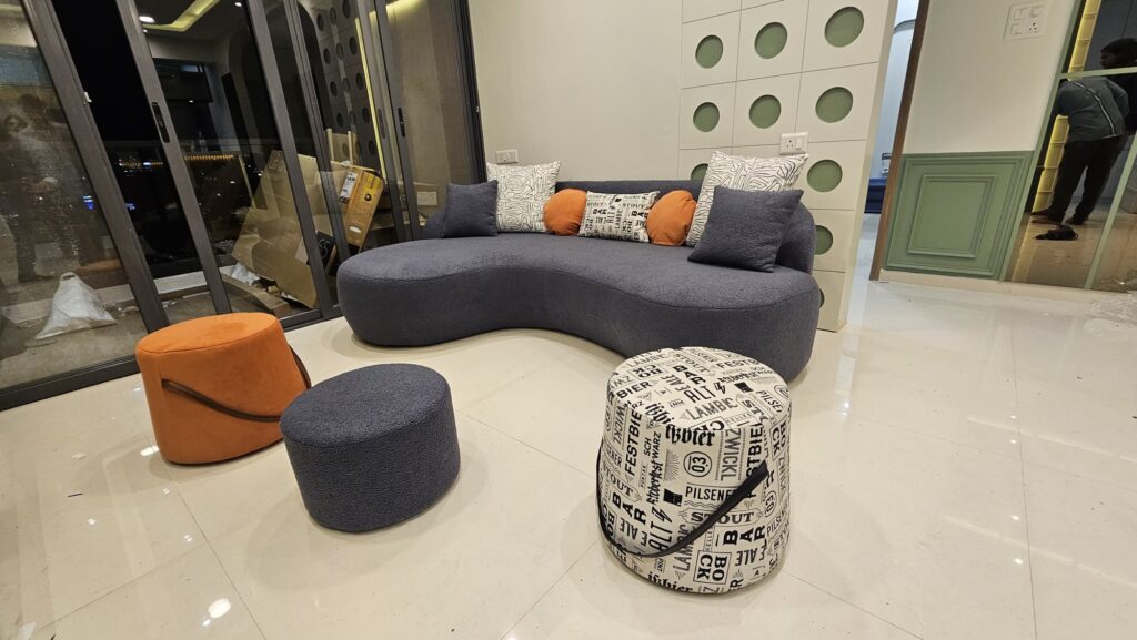 Modular sofa set designed for premium living rooms