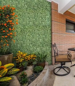 High-quality artificial indoor plants in decorative planters