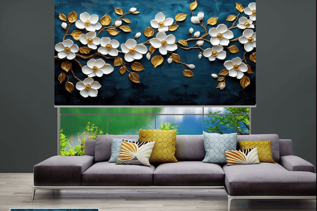 Floral bedroom wallpaper design for Pune homes – Pune Decor